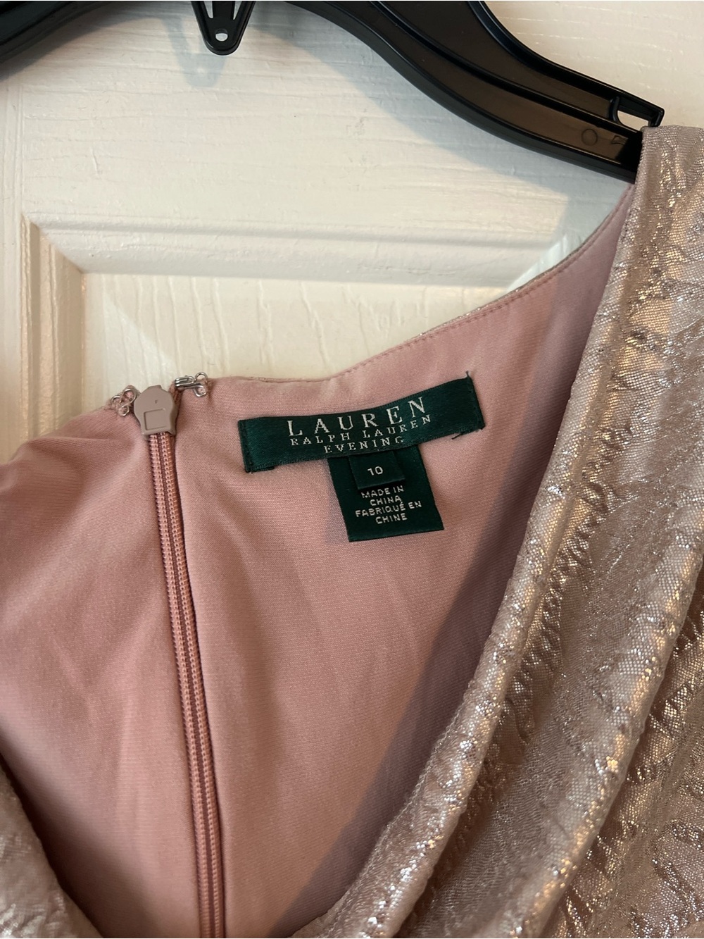 Ralph Lauren Metallic Rose Maxi Dress - Picture 2 of 3